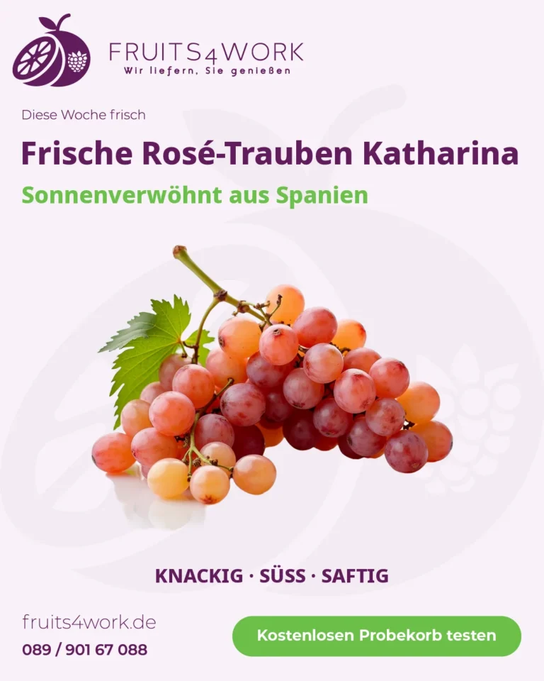 Frische Rosé-Trauben Katharina fürs Büro